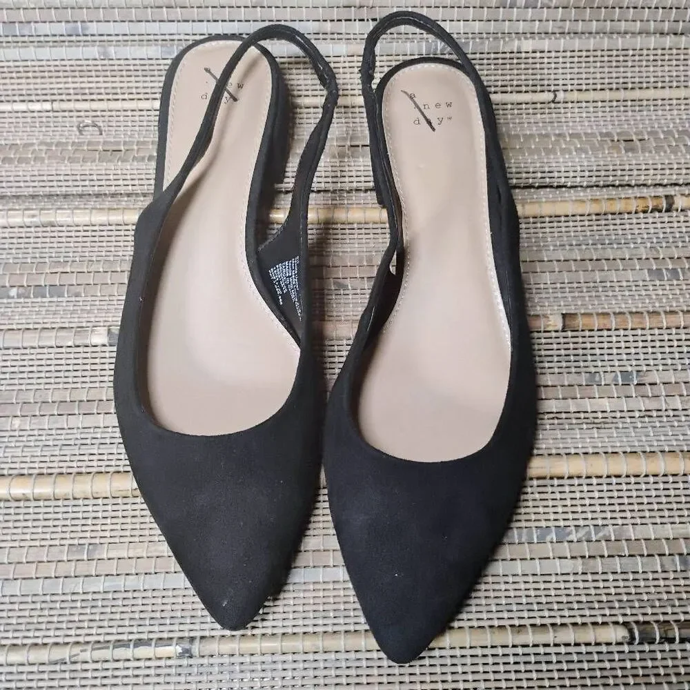 A New Day Women’s Black Slingback Sandals 9.5 - Picture 5 of 9